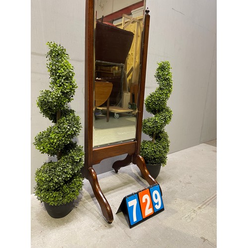 729 - Cheval mirror