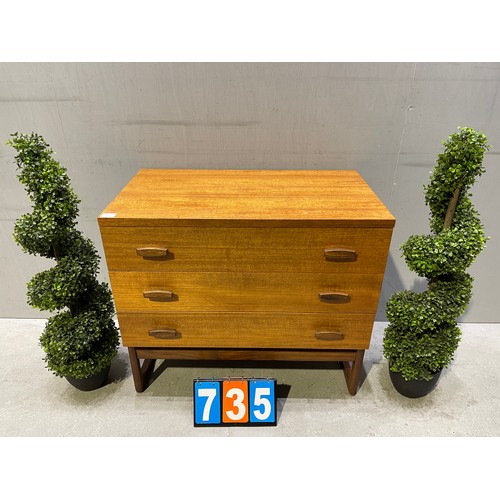 735 - G-plan chest of drawers mid century teak