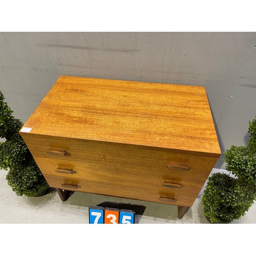 735 - G-plan chest of drawers mid century teak