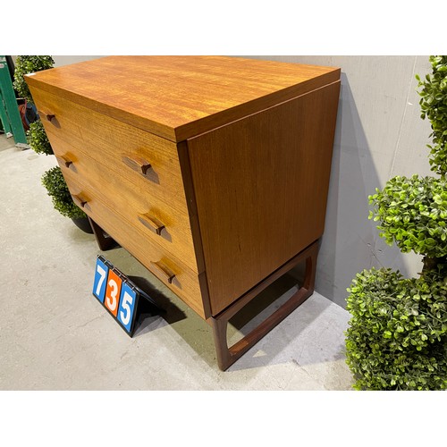 735 - G-plan chest of drawers mid century teak