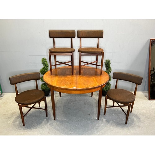 451 - G-plan round dining table + 4 chair