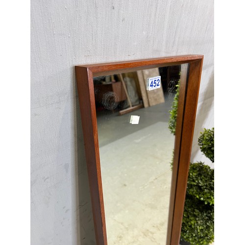 452 - Retro teak mirror