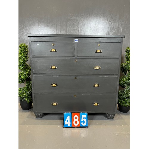 485 - Georgian chest of drawers (painted)