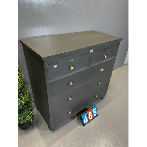 485 - Georgian chest of drawers (painted)