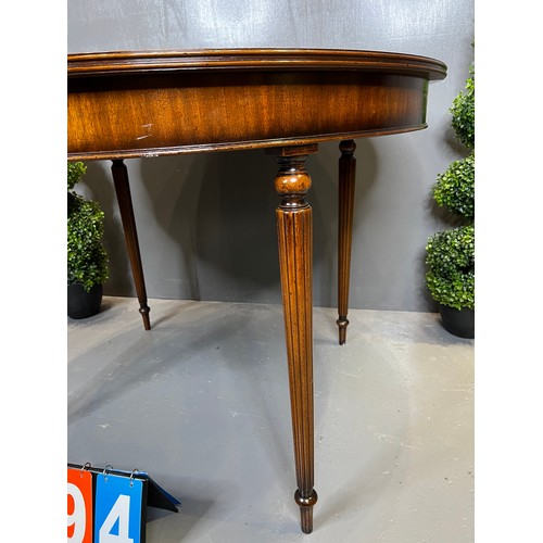 494 - Regency inlaid 1/2 moon table