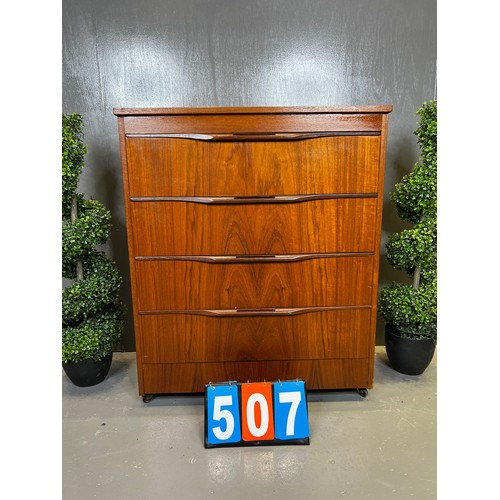 507 - Chest of 4 drawers mid century J.s sakol design