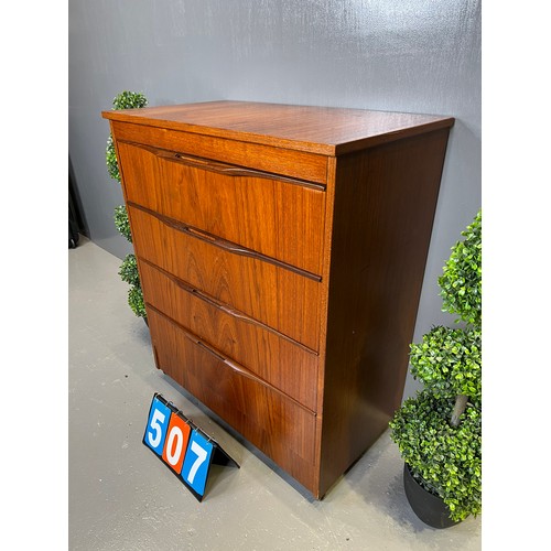 507 - Chest of 4 drawers mid century J.s sakol design