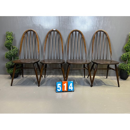 514 - 4 Ercol Quaker chairs