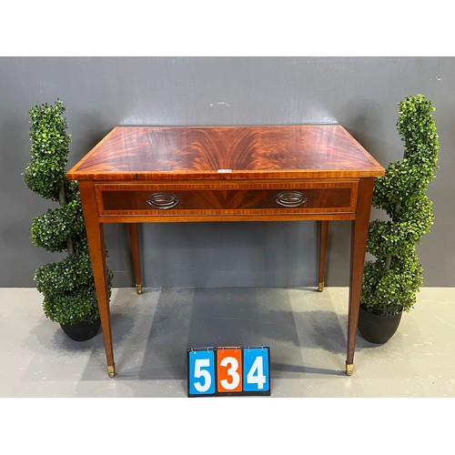 534 - Regency design inlaid desk