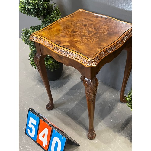 540 - Burr walnut coffee table