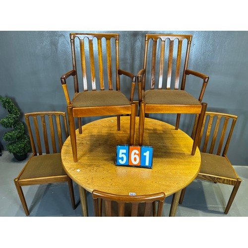 561 - Meredew round dining table + 6 chairs