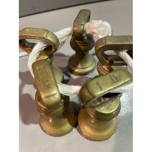 40 - Vintage Brass bell weights