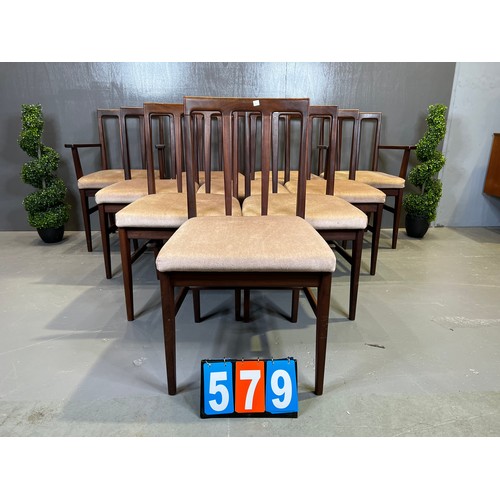 579 - 10x A younger dining chairs