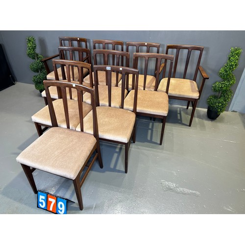 579 - 10x A younger dining chairs