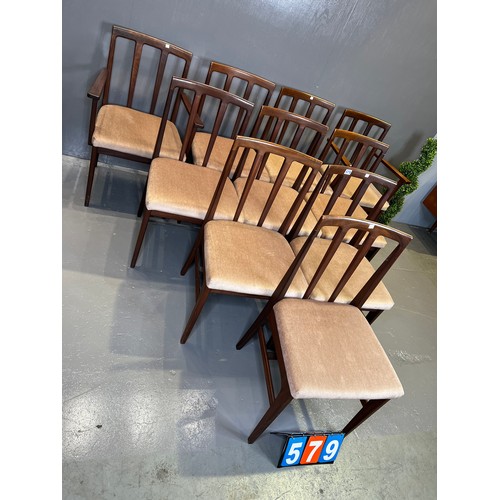 579 - 10x A younger dining chairs