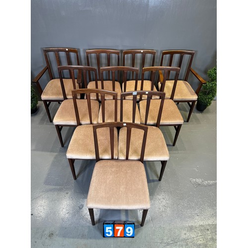 579 - 10x A younger dining chairs