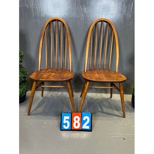 582 - 2 Ercol Quaker chairs