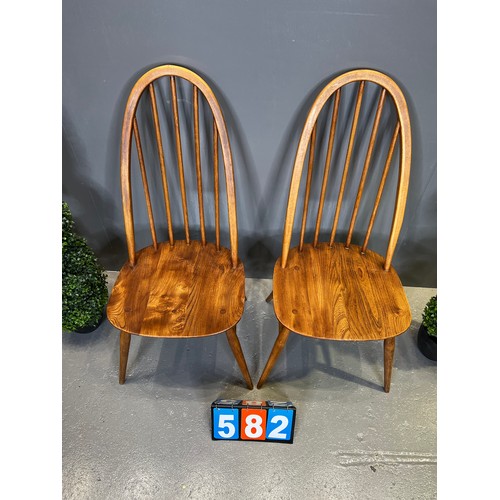 582 - 2 Ercol Quaker chairs