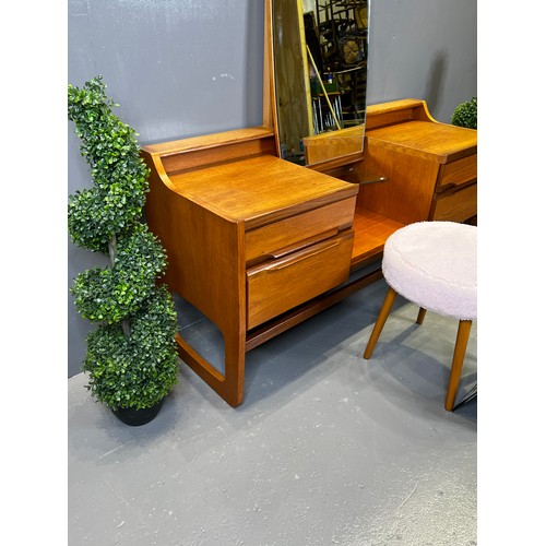 595 - Rare mid century teak dressing table rare model (in Danish style)