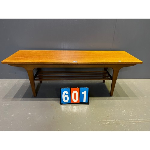 601 - Mid century teak coffee table