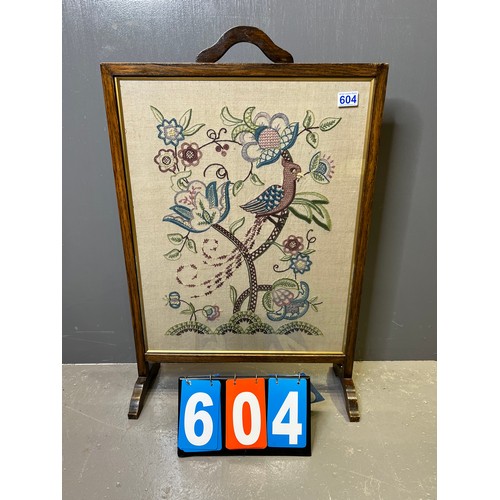 604 - Oak fire screen