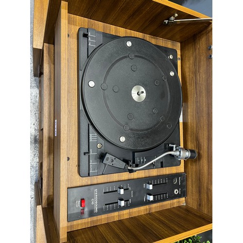 610 - Mid century teak hifi (stereo sound)