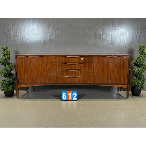 612 - Elliott's of Newbury floating Zebrano sideboard