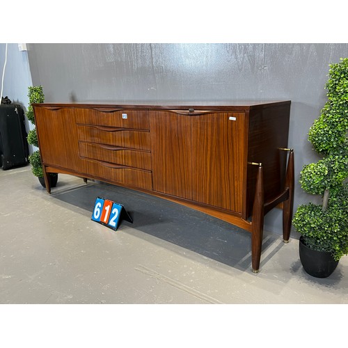 612 - Elliott's of Newbury floating Zebrano sideboard