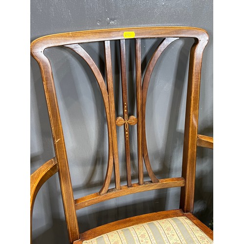 616 - Pair of kitchen chairs + Edwardian bedroom chair