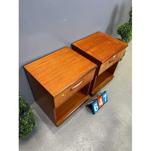 647 - G-plan fresco bedside cabinets