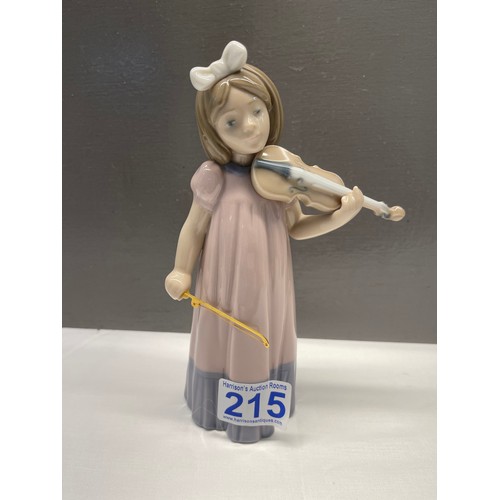 215 - Nao by Lladro figure girl with violin