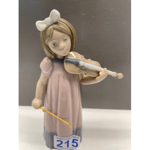 215 - Nao by Lladro figure girl with violin