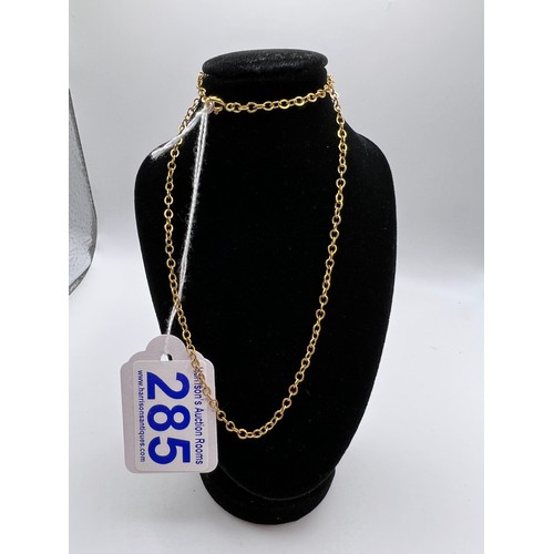 285 - 9ct gold Neck chain 5.1g