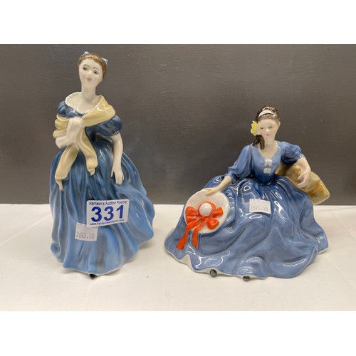 331 - 2 Royal Doulton figures Adrienne & Elyse