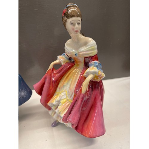 332 - 2 Royal Doulton figures southern belle & fragarance'