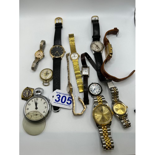 305 - Quantity assorted watches