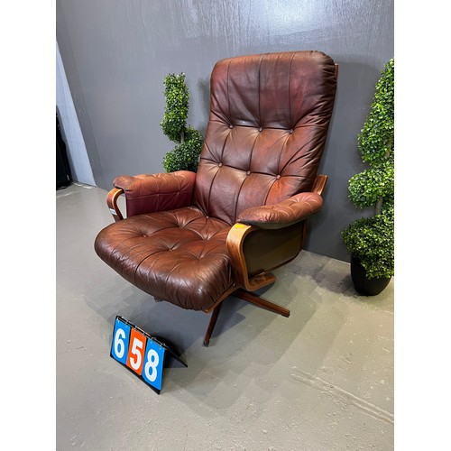 658 - Danish swivel chair gote mobler