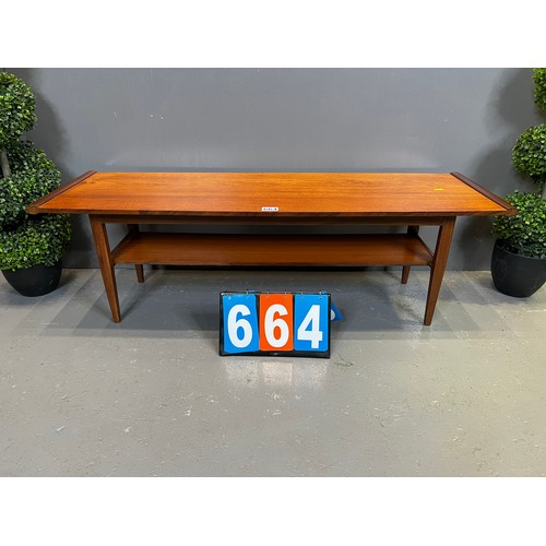 664 - Teak coffee table Danish design