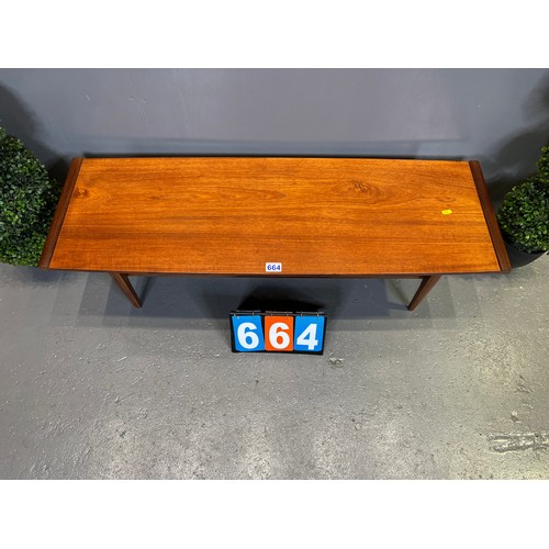 664 - Teak coffee table Danish design