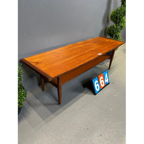 664 - Teak coffee table Danish design