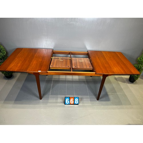 668 - McIntosh large dining table (mid century)