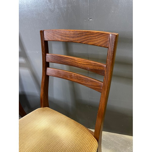 673 - Set of 4 Nathan teak chairs