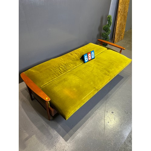 680 - Danish? day bed teak sofa