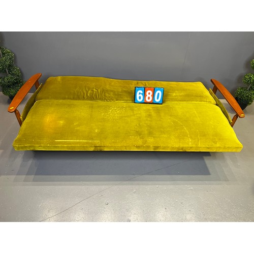 680 - Danish? day bed teak sofa