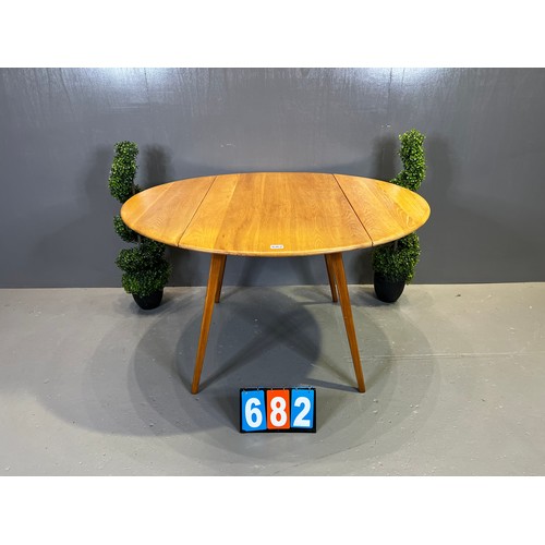 682 - Ercol drop leaf dining table (blonde)