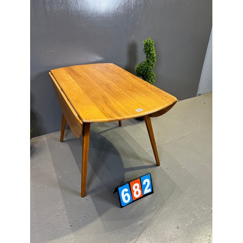 682 - Ercol drop leaf dining table (blonde)