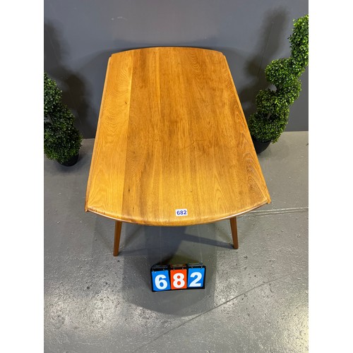 682 - Ercol drop leaf dining table (blonde)