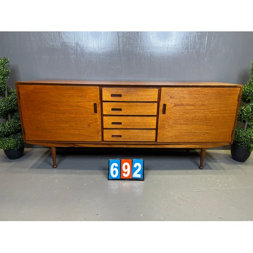 692 - Merdrew teak sideboard (mid century rare design)