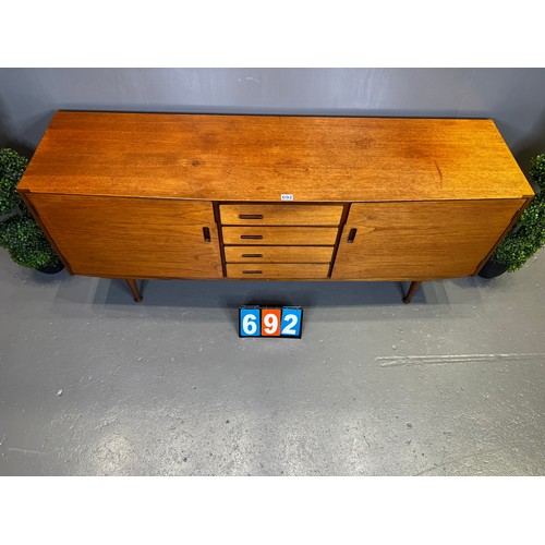 692 - Merdrew teak sideboard (mid century rare design)