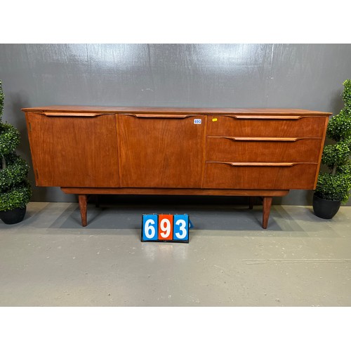 693 - Mid century teak sideboard (varnished)